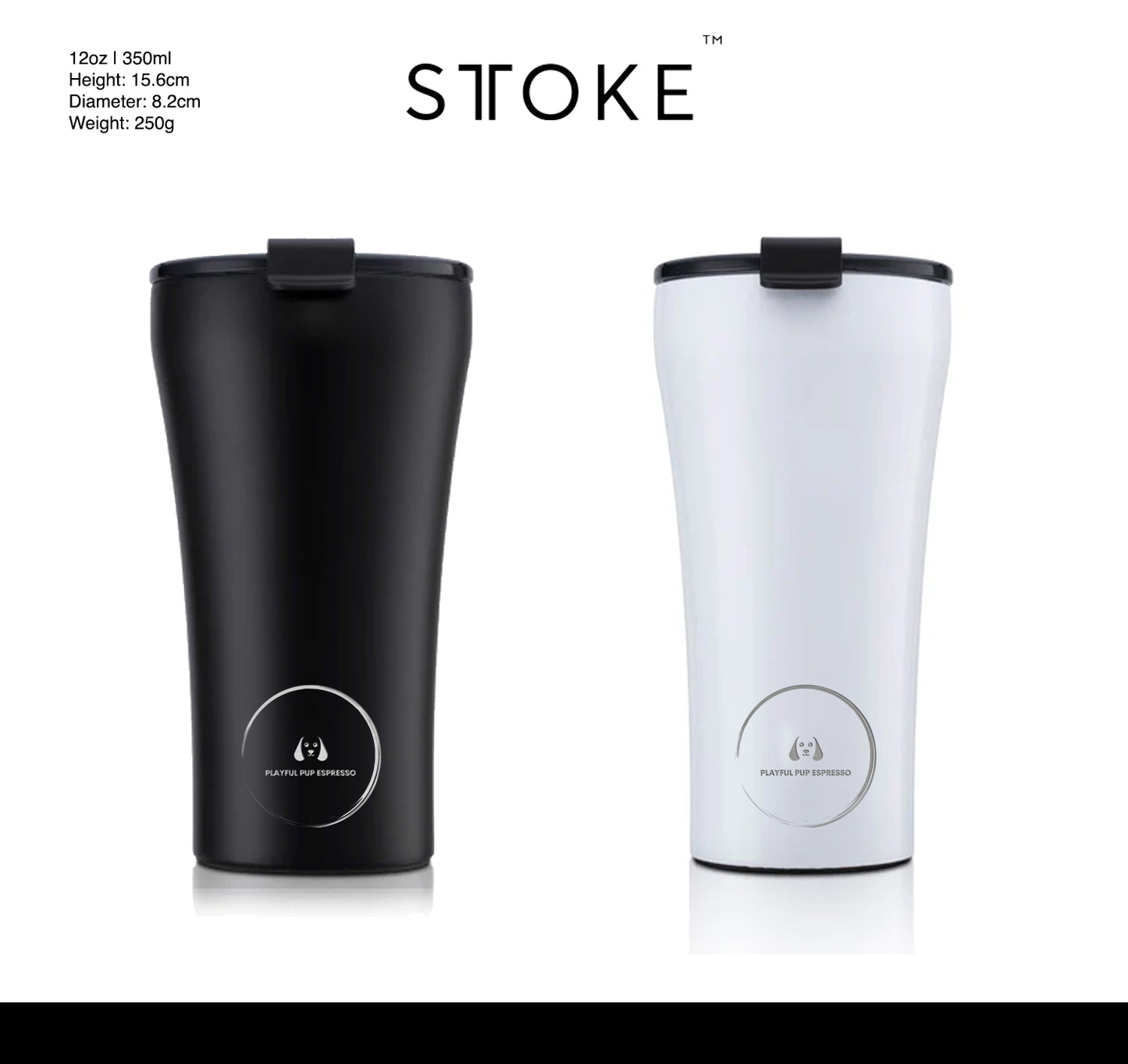 Sttoke 12oz Classic Series Reusable Cup